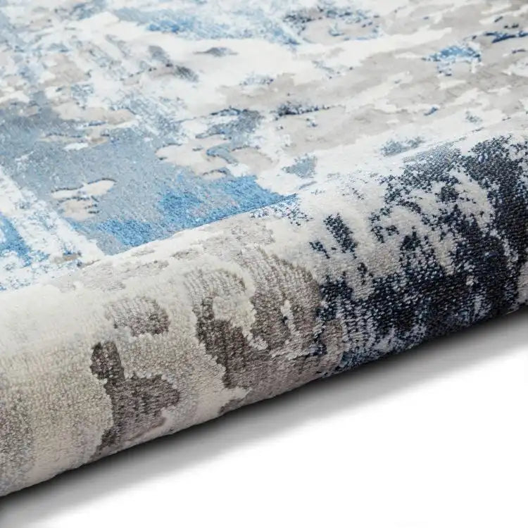 Apollo Think GR580 Grey Navy Rug
