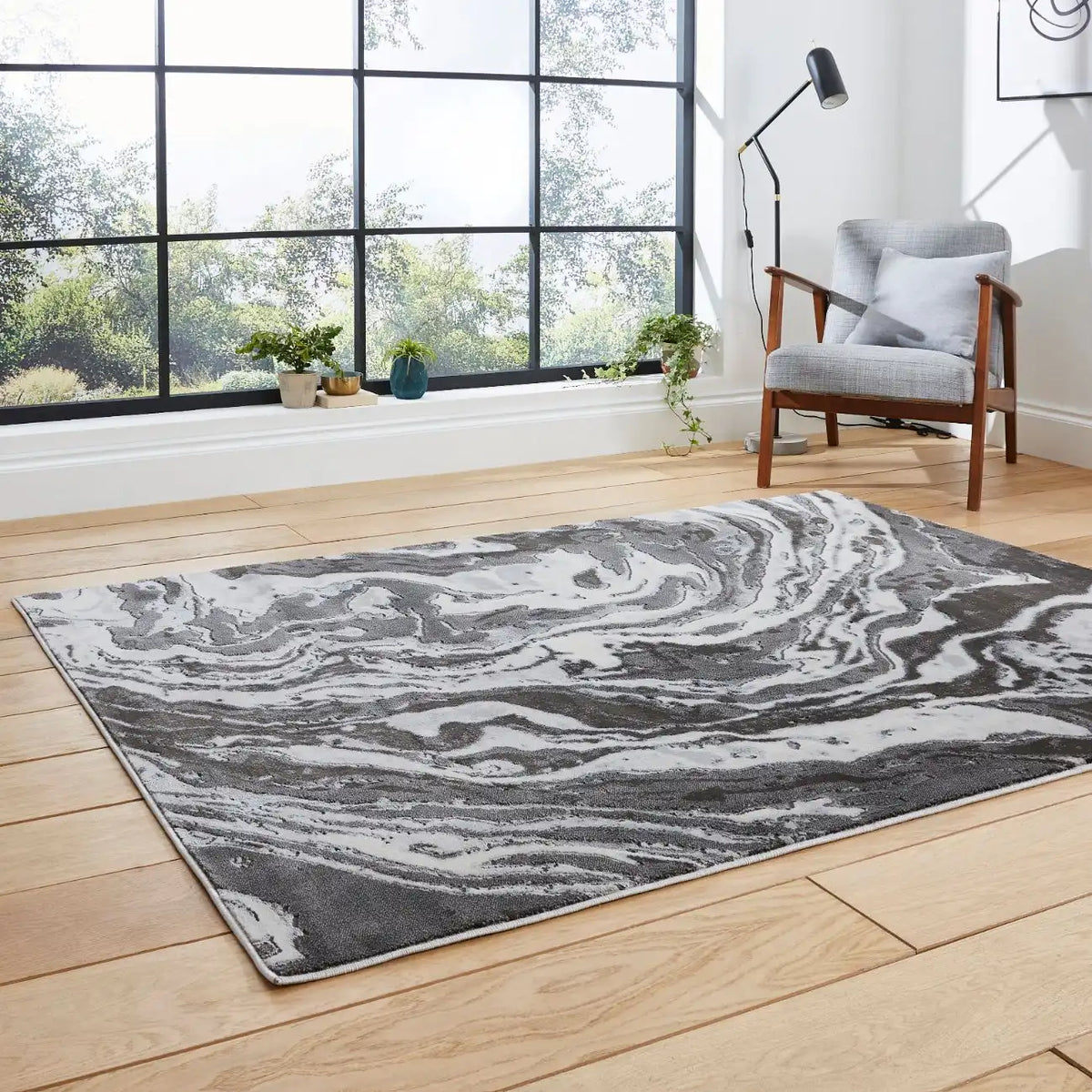 Apollo Think GR584 Grey Rug