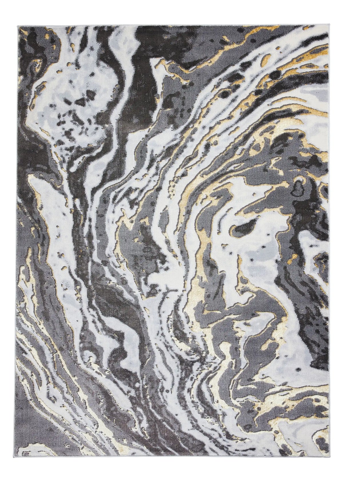 Apollo Think GR584 Grey Gold Rug