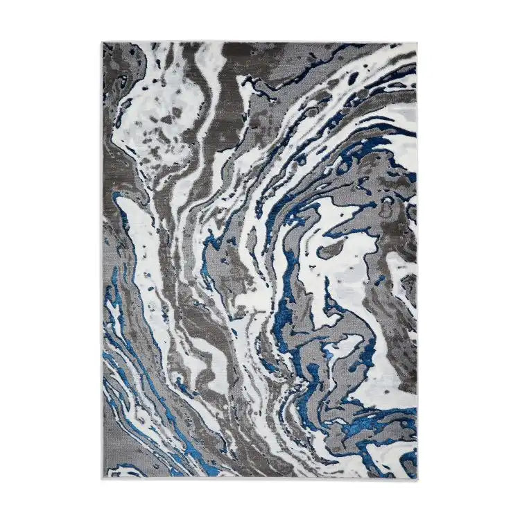 Apollo Think GR584 Grey Navy Rug