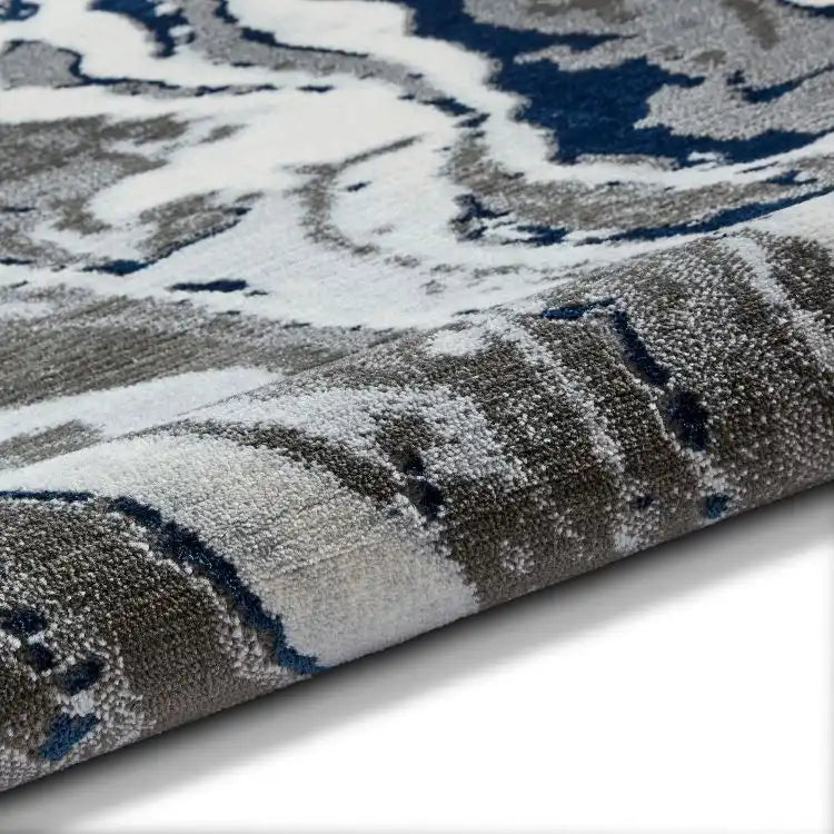 Apollo Think GR584 Grey Navy Rug