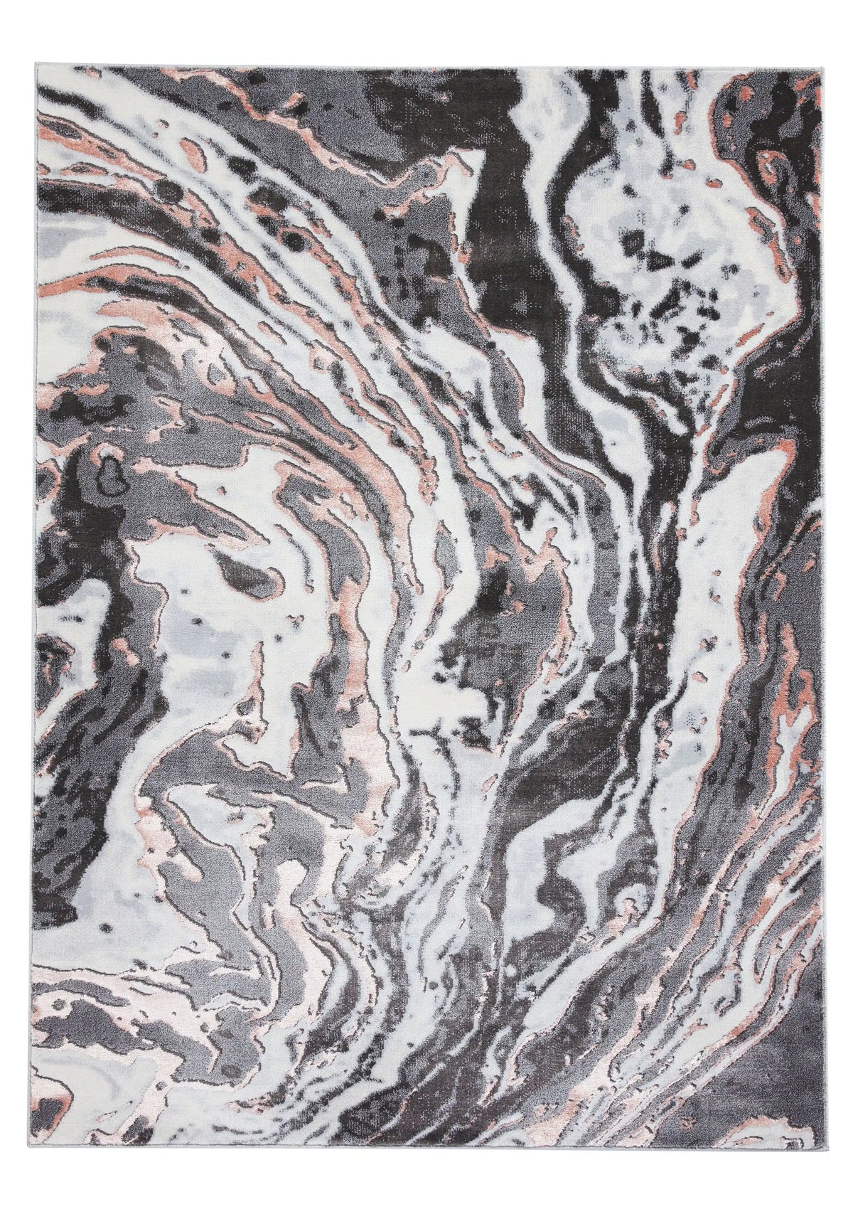 Apollo Think GR584 Grey Rose Rug