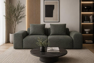 Ares 2 Seater Sofa Now Or Never 37 Dark Green Clearance