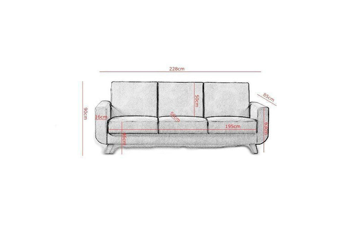 Aramis 3 Seater Sofa Bed