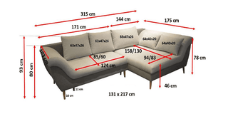 Aruba Corner Sofa Bed - Msofas LTD