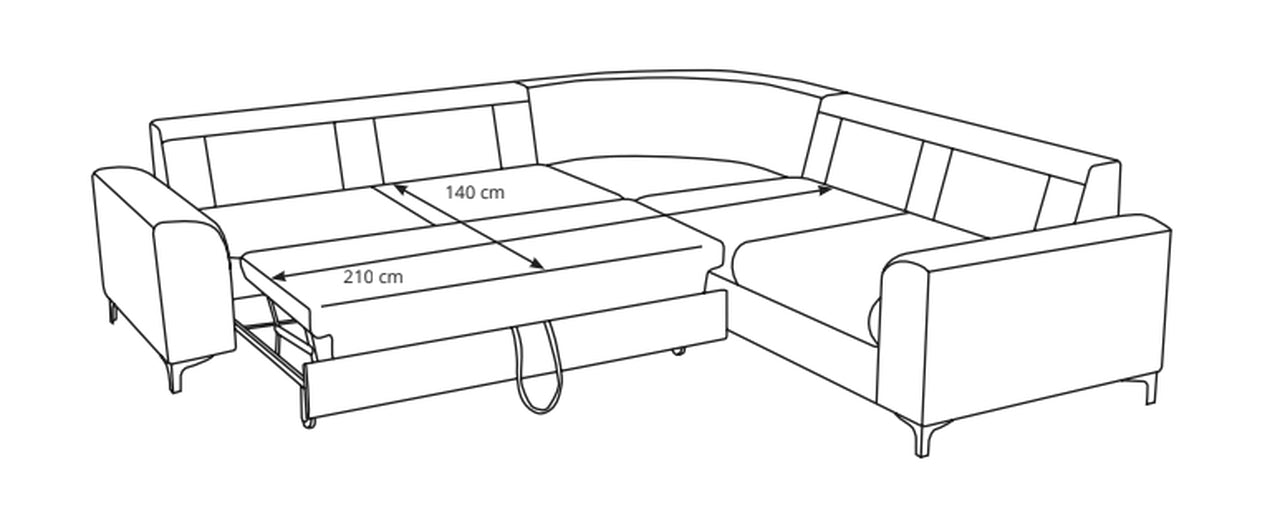 Aspen Corner Sofa Bed