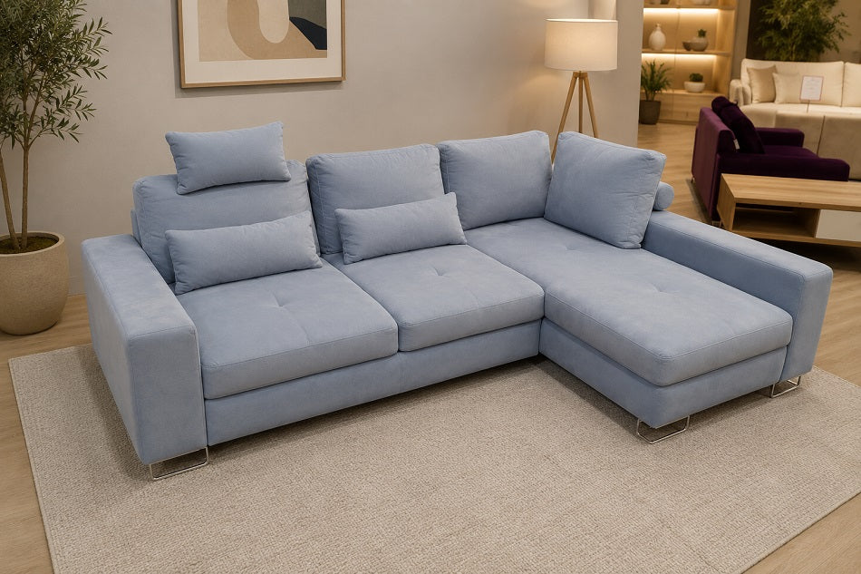 Ex-Display Asti Corner Sofa Bed With Storage Monolith 70
