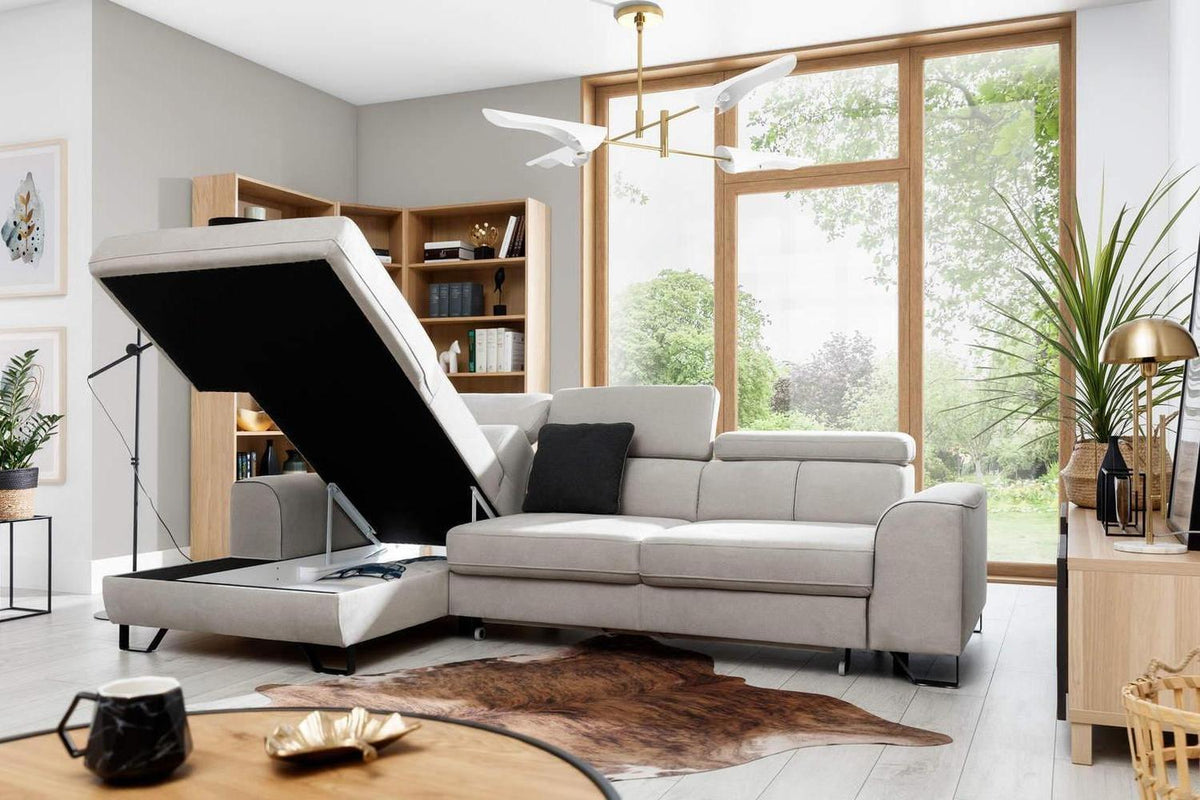 Asto Express Delivery Corner Sofa Bed With Storage Vera 1/15