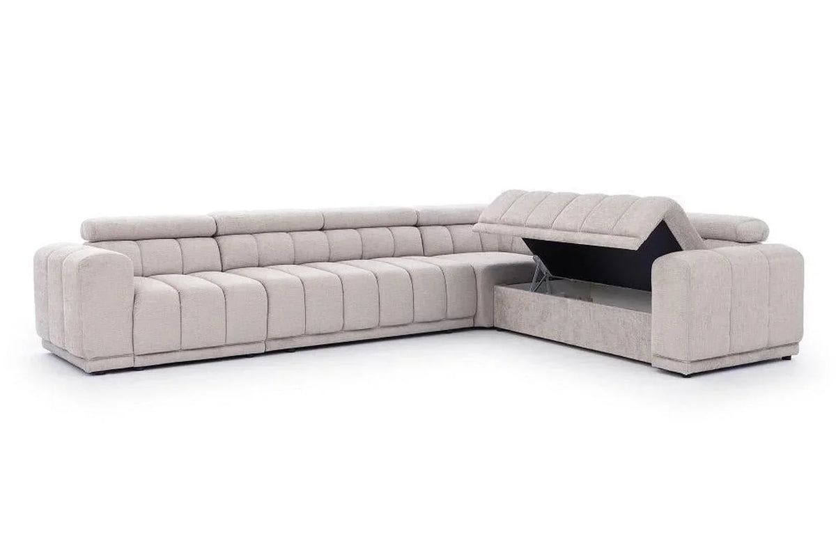 Augusto XL Corner Sofa Bed with Storage