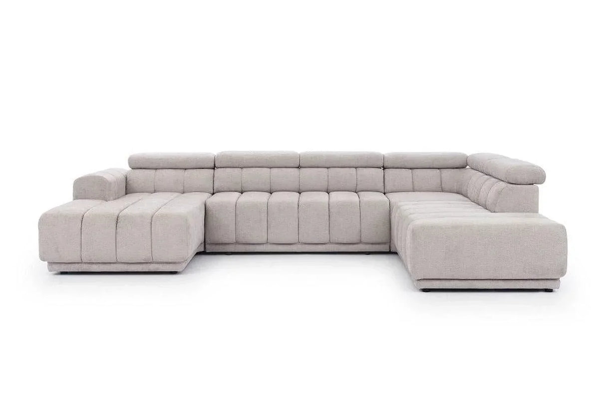 Augusto U Shape Corner Sofa Bed with Storage
