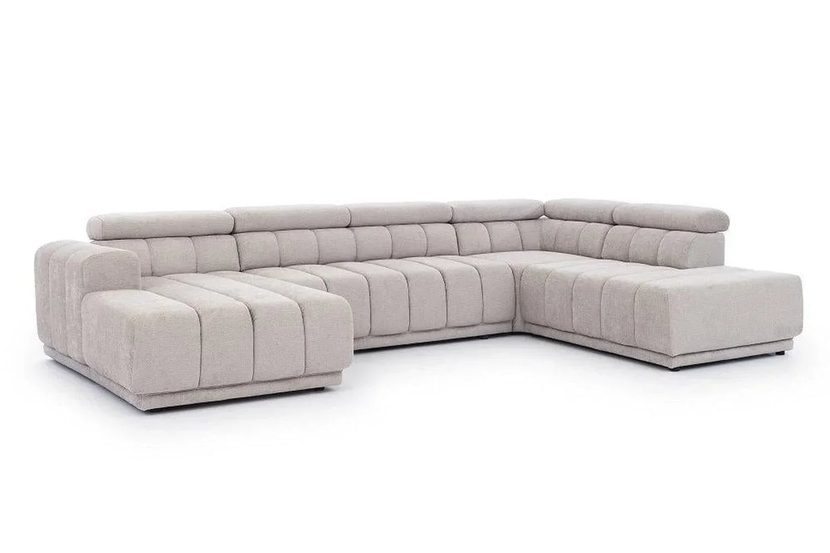 Augusto U Shape Corner Sofa Bed with Storage