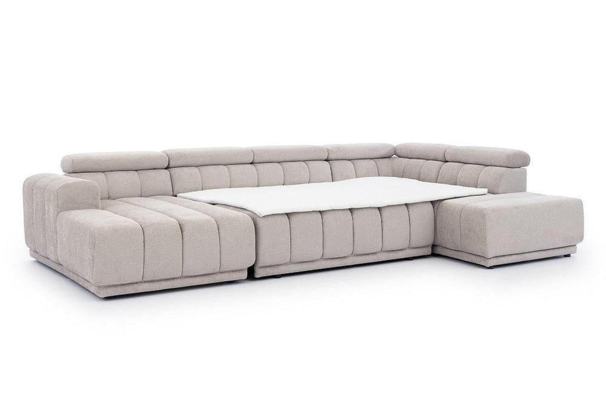 Augusto U Shape Corner Sofa Bed with Storage