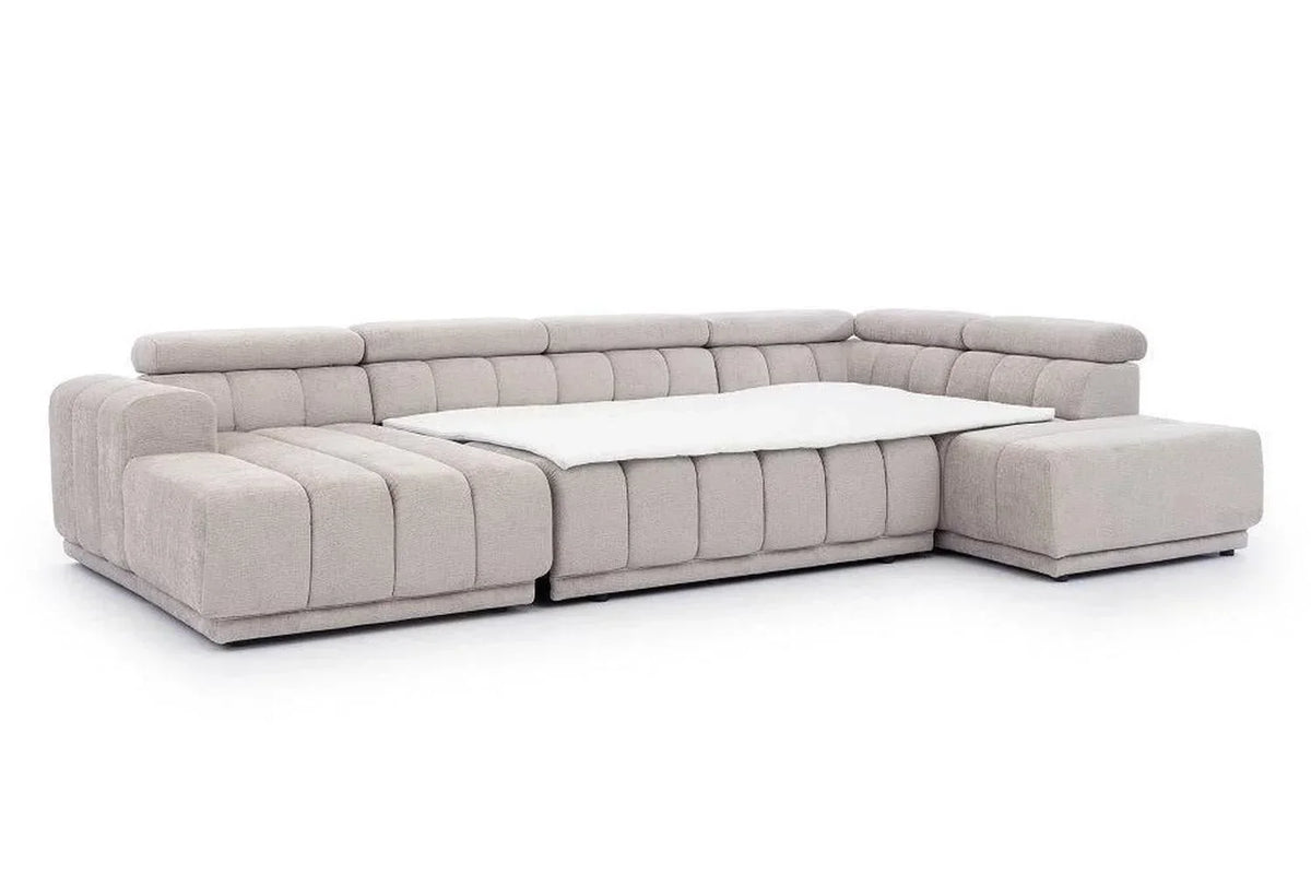 Augusto U Shape Corner Sofa Bed with Storage