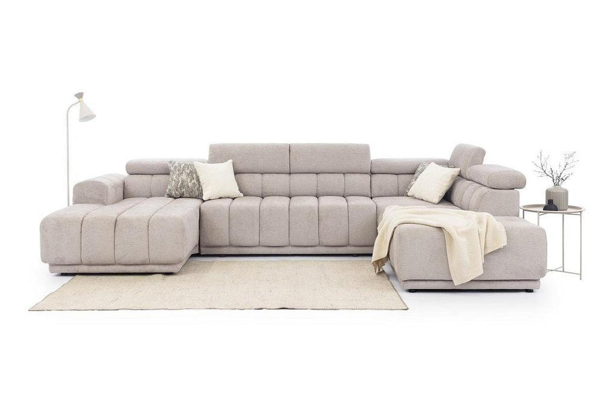Augusto U Shape Corner Sofa Bed with Storage