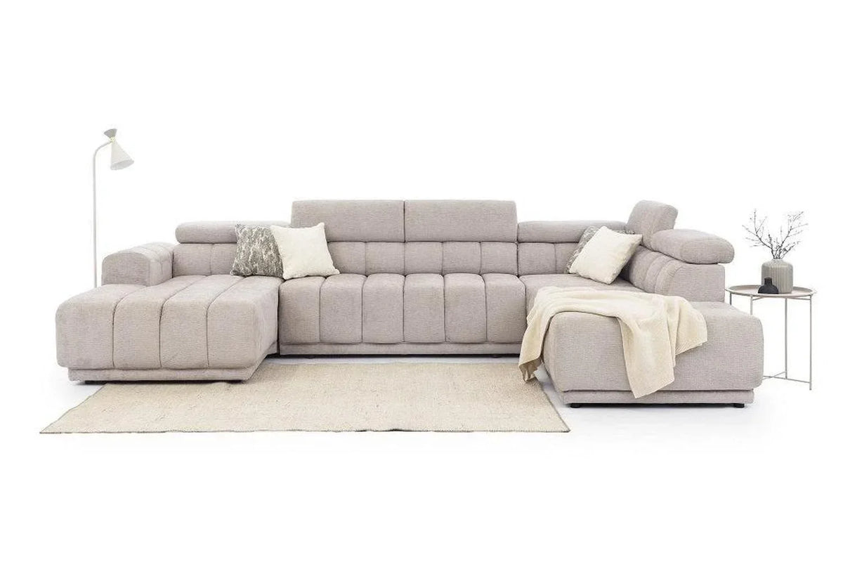 Augusto U Shape Corner Sofa Bed with Storage