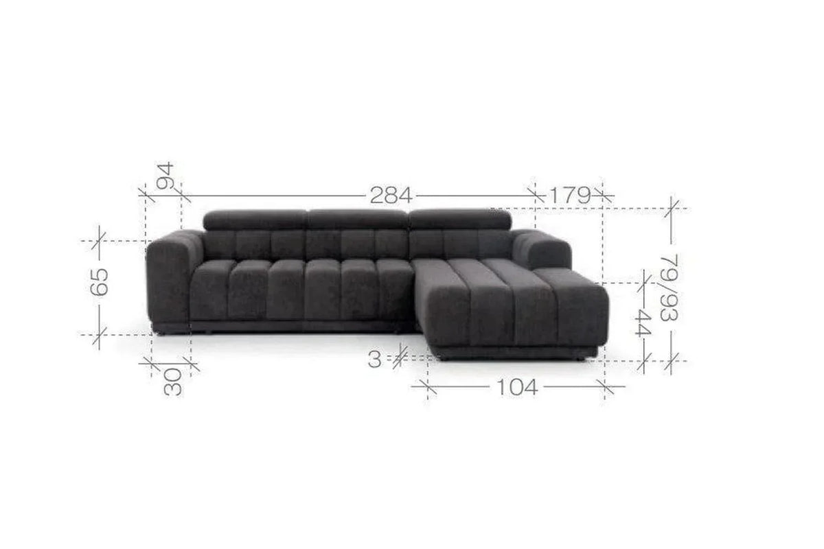 Augusto Corner Sofa Bed With Storage