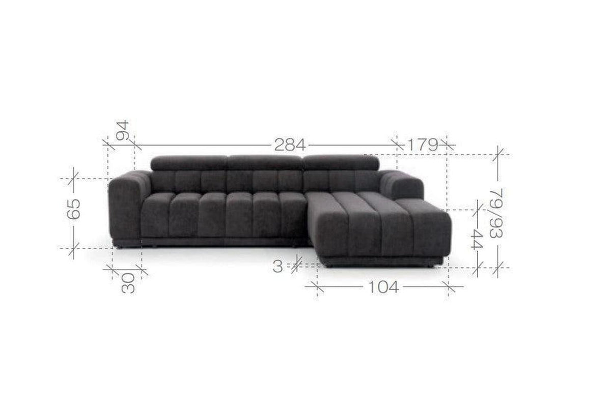 Augusto Corner Sofa Bed With Storage
