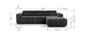 Augusto Corner Sofa Bed with Storage