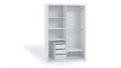 Bono Wardrobe 180 With Mirror White