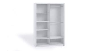 Bono Wardrobe 120 White - Msofas LTD