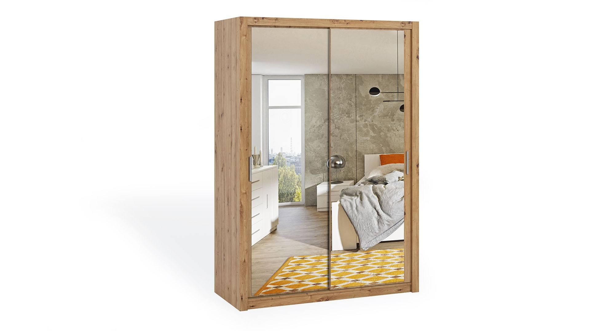 Bono Wardrobe 150 With Mirror Artisan Oak