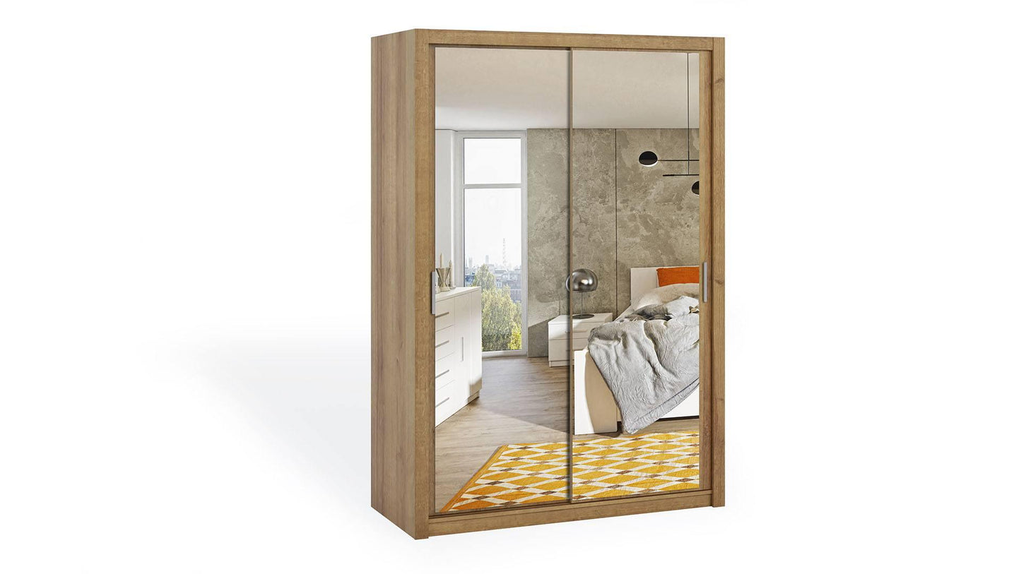 Bono Wardrobe 150 With Mirror Goledn Oak