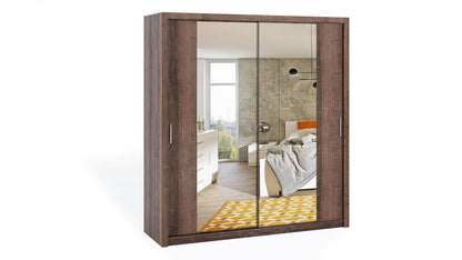 Bono Wardrobe 200 With Mirror Monastery Oak