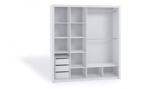 Bono Wardrobe 200 White - Msofas LTD