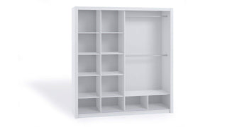 Bono Wardrobe 200 White - Msofas LTD