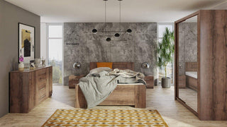 Bono Wardrobe 180 Monastery Oak - Msofas LTD