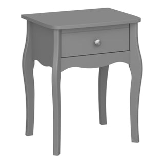 Baroque Nightstand Grey - Msofas LTD