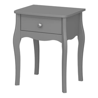 Baroque Nightstand Grey - Msofas LTD