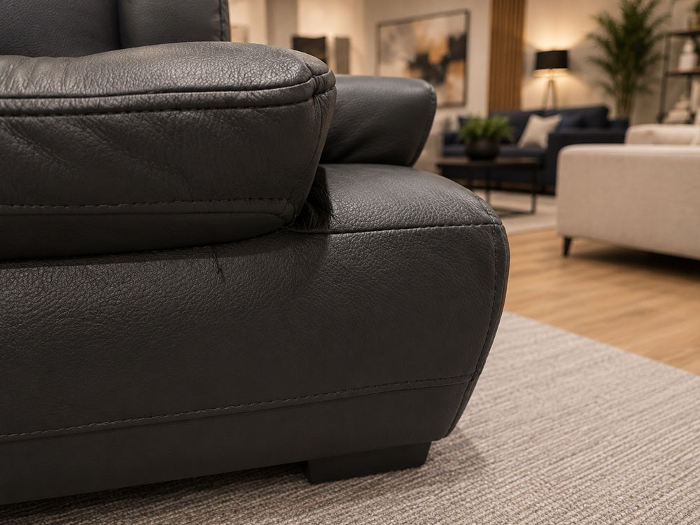 Ex-Display Baltica Armchair Natural Leather Black