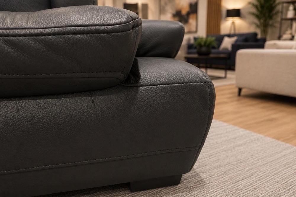 Ex-Display Baltica Armchair Natural Leather Black
