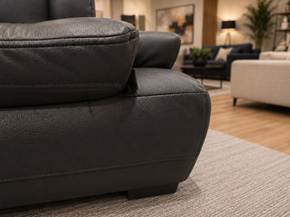 Ex-Display Baltica Armchair Natural Leather Black