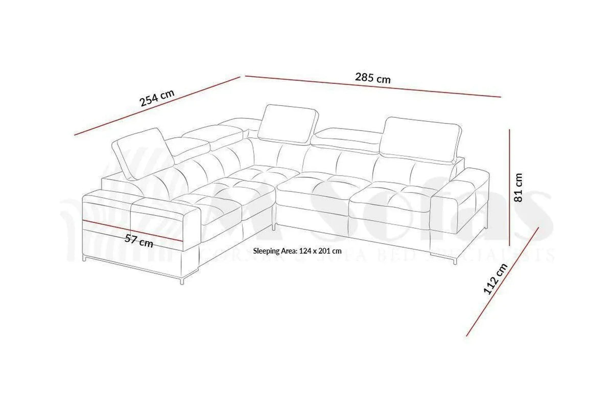 Basalt Iii Corner Sofa Bed With Storage
