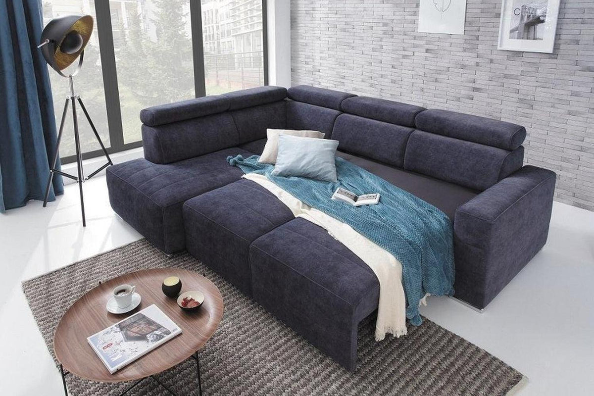 Bergamo Corner Sofa Bed With Storage