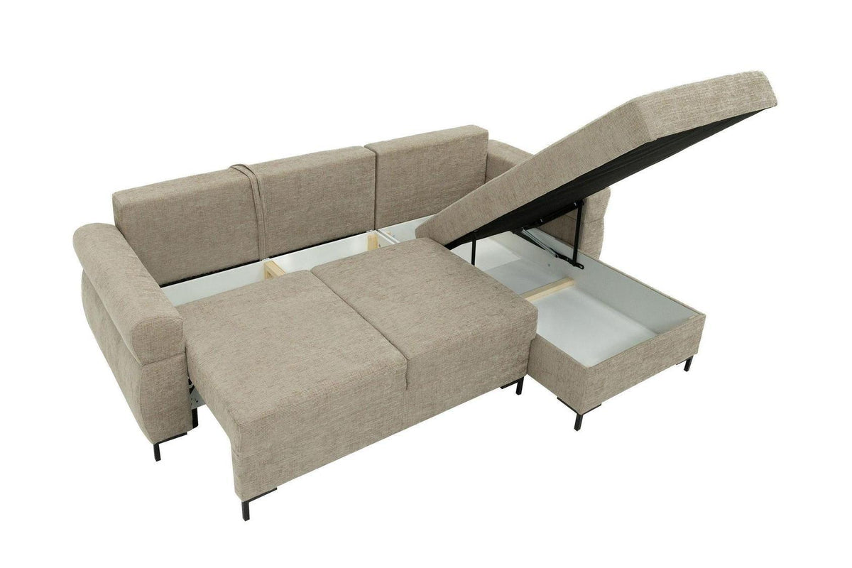 Berne Corner Sofa Bed With Storage