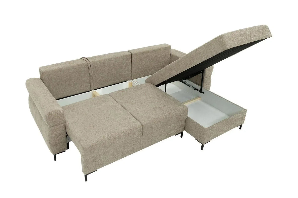 Berne Corner Sofa Bed With Storage