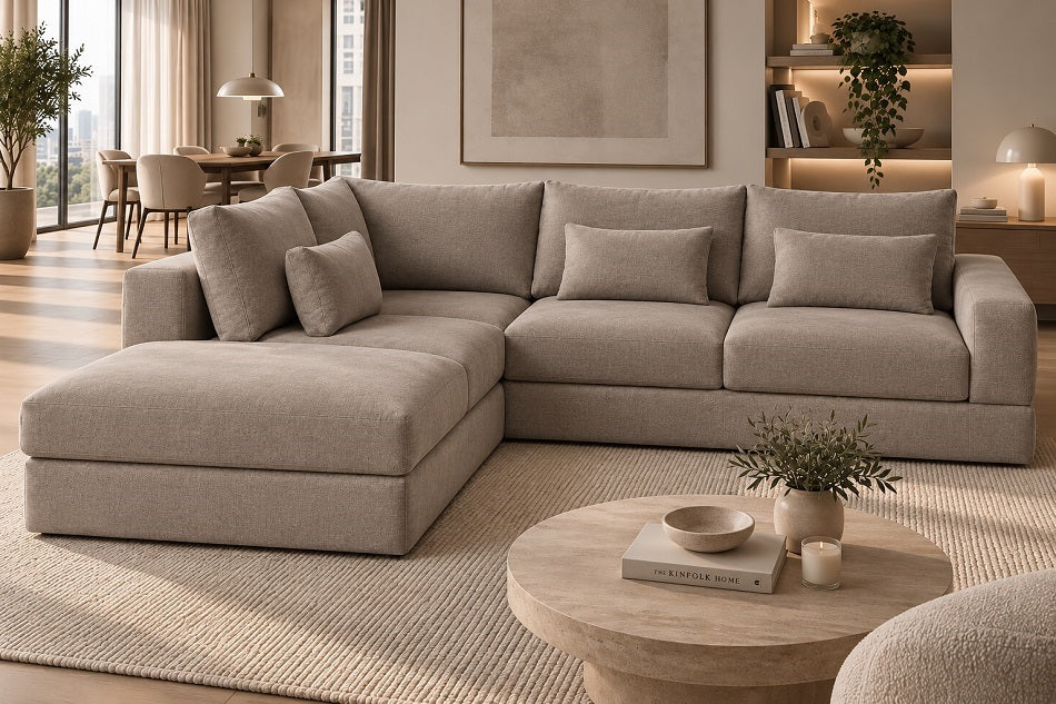 Birmingham Express Delivery Corner Sofa Kensington Nutmeg