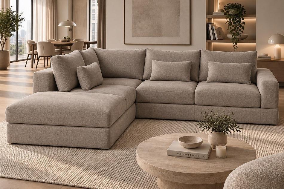 Birmingham Express Delivery Corner Sofa Kensington Nutmeg