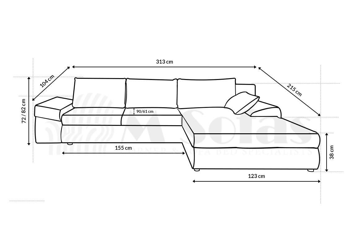 Bono Corner Sofa Bed