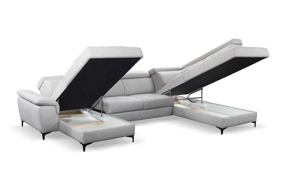 Braga Express Delivery U Shape Corner Sofa Bed With Storage