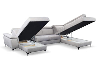 Braga U Shape Corner Sofa Bed - Msofas LTD