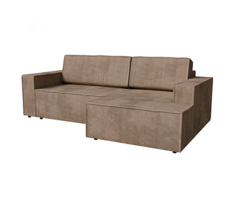 Sofa narożna z funkcją spania i schowkiem