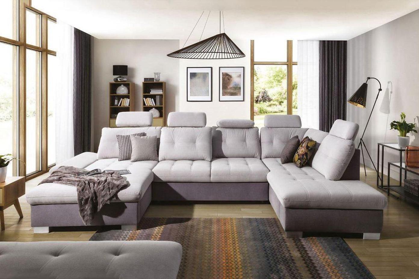 Cremona Xl U Shape Corner Sofa Bed