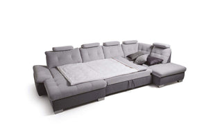 Cremona XL U Shape Corner Sofa Bed