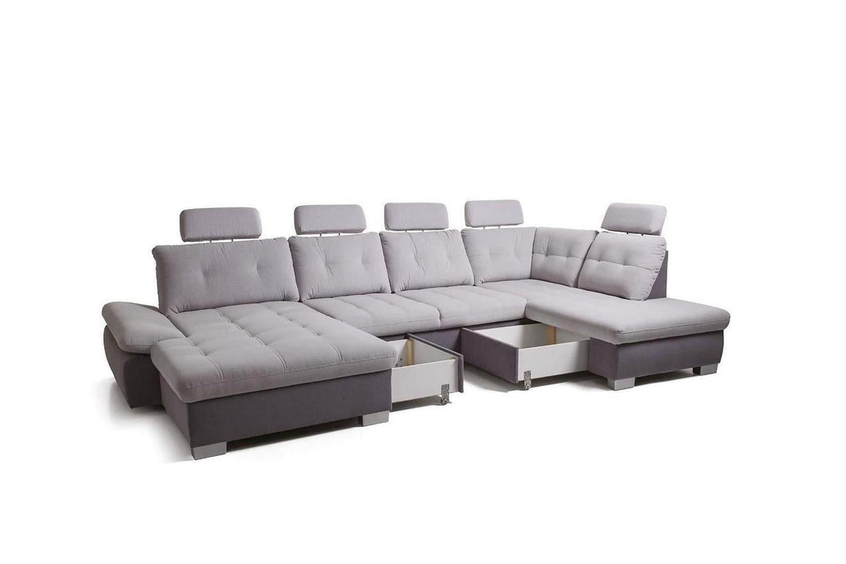 Cremona Xl U Shape Corner Sofa Bed