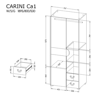 Carini Wardrobe 80