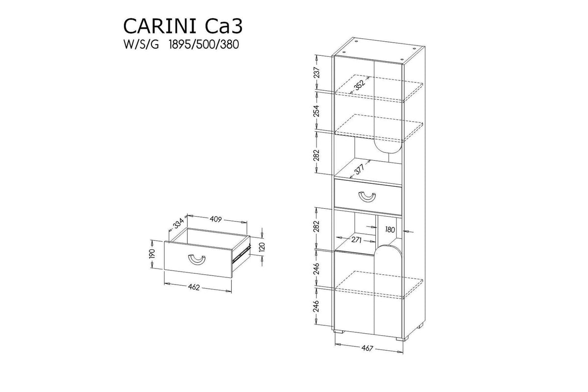 Carini Bookshelf 50